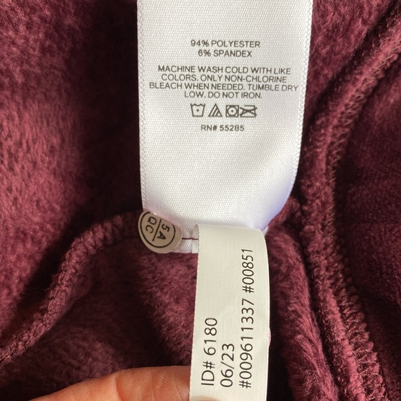 Express Women's Deep Burgundy Oversized Jacket - Picture 9 of 9